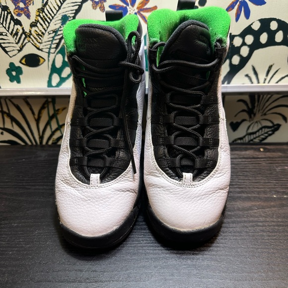 AIR JORDAN 10 RETRO White×Green Air Jordan 10 Retro (GS) Whit